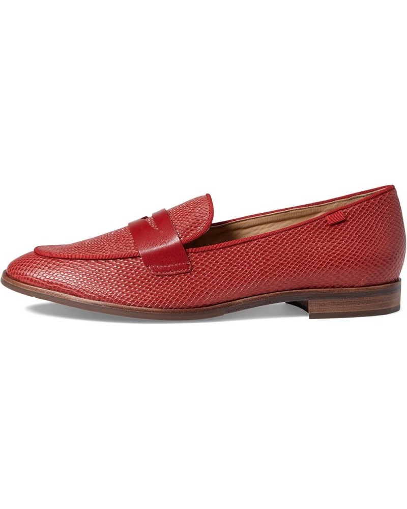 Women's Leather Bryant Park Loafer Campari Emossed $23.28 Loafers & Slip-Ons