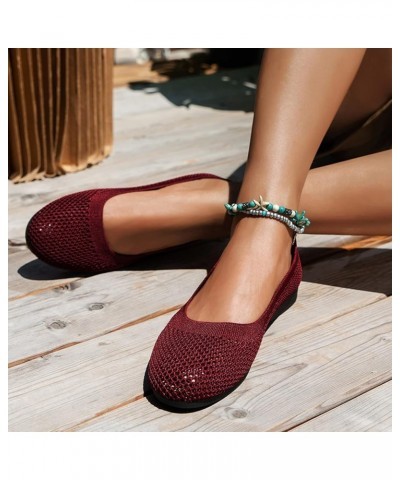 Flat Casual Shoes for Women Ladies Fashion Solid Color Breathable Mesh Shallow Mouth Comfortable Womens Summer Shoes Ballet K...