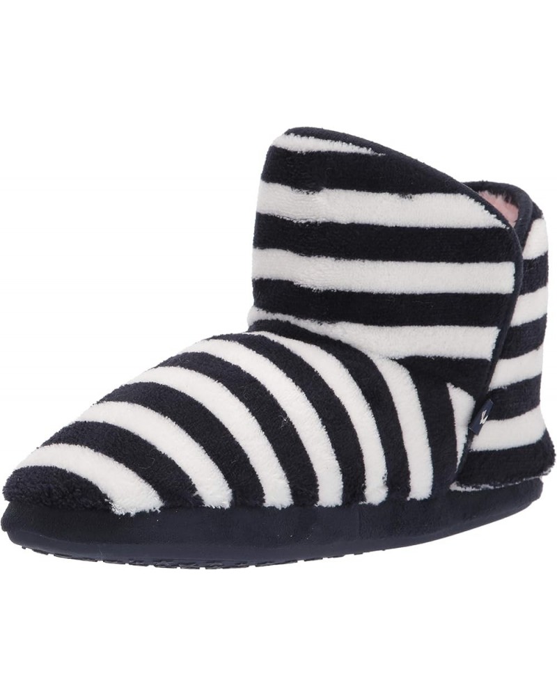 Women's Boot Slippers French Navy Stripe $9.66 Slippers