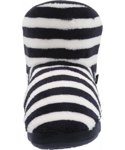 Women's Boot Slippers French Navy Stripe $9.66 Slippers