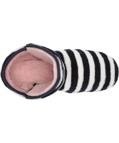 Women's Boot Slippers French Navy Stripe $9.66 Slippers