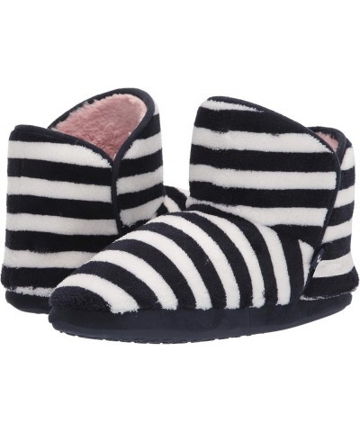 Women's Boot Slippers French Navy Stripe $9.66 Slippers