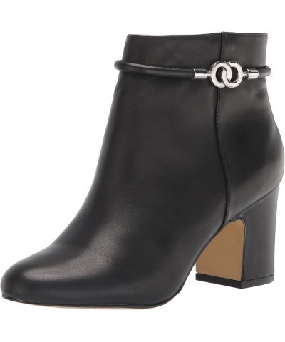 Women's Diaz Bootie Ankle Boot Black Leather $16.37 Boots