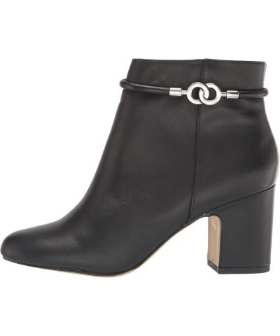 Women's Diaz Bootie Ankle Boot Black Leather $16.37 Boots