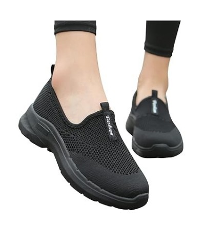 Sneakers for Women Fashion Spring Summer Autumn Women Thick Sole Lightweight Mesh Breathable (Dark Gray, 7.5) 8 Black $17.03 ...