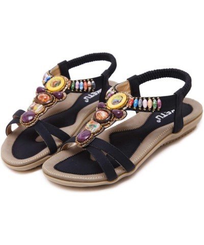 Sport Sandals For Women Water Women Flats Shoes Dressy Size 12 Hiking Sandals Women Sandals Women Sport Sandals Woman Black-c...