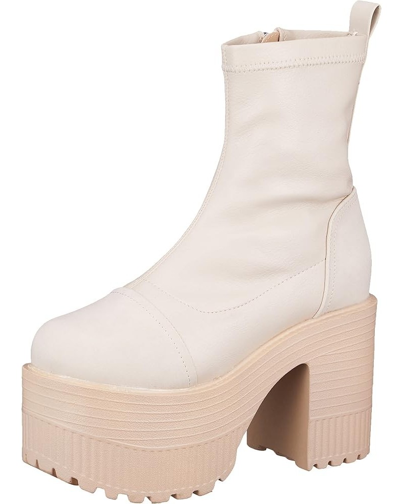 Women's Platform Ivory $40.58 Boots