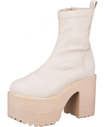 Women's Platform Ivory $40.58 Boots