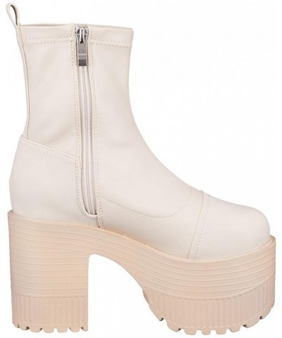 Women's Platform Ivory $40.58 Boots