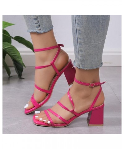 Black Platform Heels For Women Heeled sandals Women s Chunky Heels sandals Women Short Heeled sandals Comfortable Cut 6-hot P...