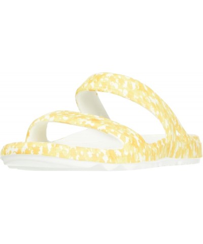 Women's Fusion Slim Slide Sandal Yellow/Black $19.56 Sandals