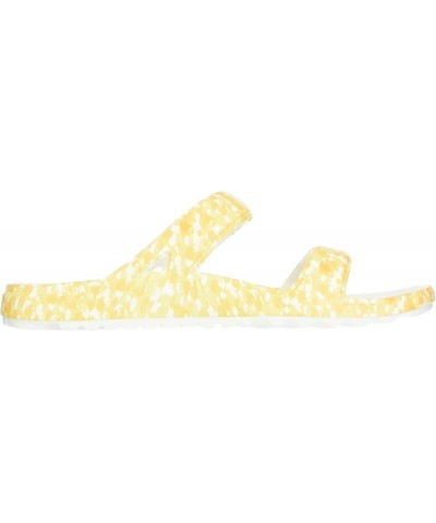 Women's Fusion Slim Slide Sandal Yellow/Black $19.56 Sandals