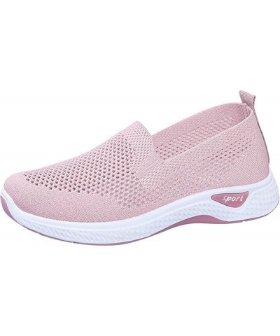 Canvas Slip On Sneakers Running Sneakers for Women White Sneakers for Women Womens Slip On Sneakers Z 13-pink $22.85 Athletic...