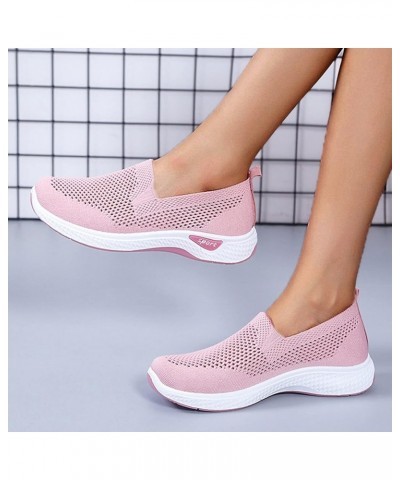 Canvas Slip On Sneakers Running Sneakers for Women White Sneakers for Women Womens Slip On Sneakers Z 13-pink $22.85 Athletic...