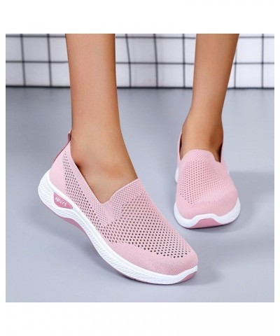 Canvas Slip On Sneakers Running Sneakers for Women White Sneakers for Women Womens Slip On Sneakers Z 13-pink $22.85 Athletic...