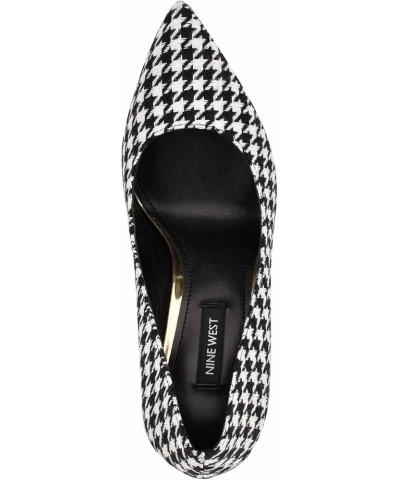 Womens Tatiana Dress Pump Black Houndstooth 008 $28.08 Pumps