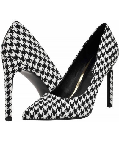 Womens Tatiana Dress Pump Black Houndstooth 008 $28.08 Pumps