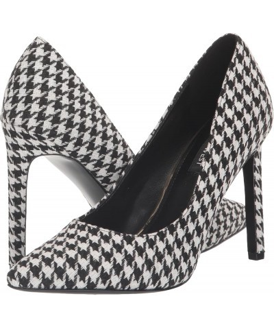 Womens Tatiana Dress Pump Black Houndstooth 008 $28.08 Pumps