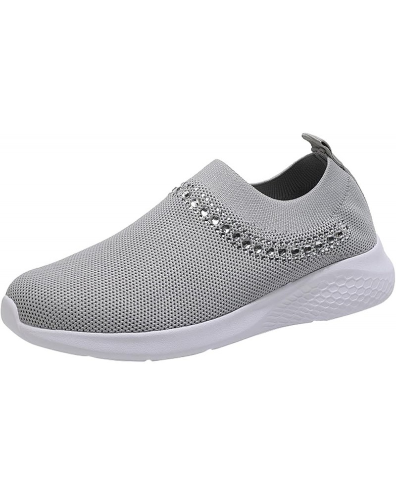 Chunky Trainers workout shoes Tennis gym shoes women women trending shoes Women's Leather Loafers Z 11-grey $15.24 Fashion Sn...