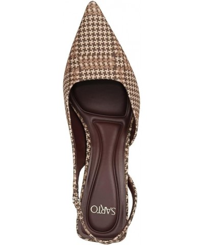 Women's Arina Slingback Pump Brown Napoli Plaid $26.52 Pumps