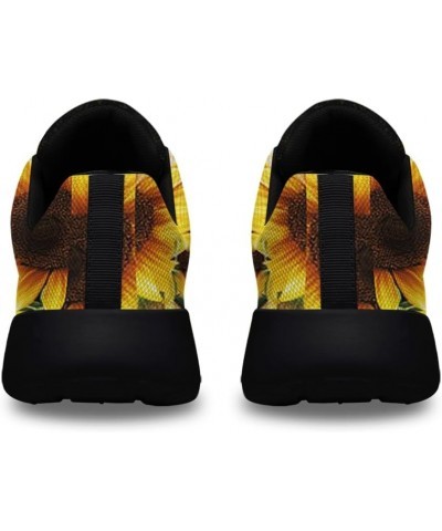 Hippie Print Walking Tennis Shoes Tennis Sneakers Breathable Running Shoes Trail Running Shoe for Women Men Hippie Sunflower ...