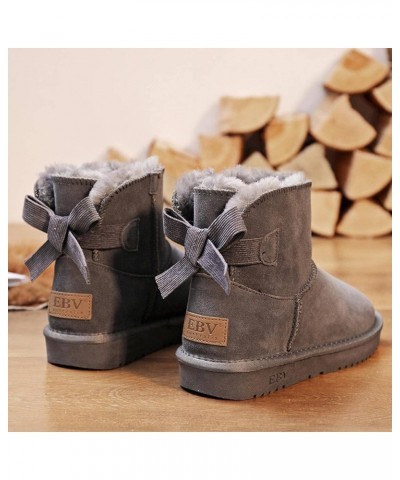 N\A Women's Fur one-Piece Short Bottle Lily Student Cotton Shoes Bow tie Snow Shoes 35 Kaqise $14.55 Slippers