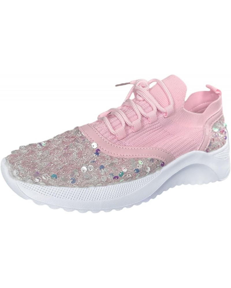 Running Sneakers丨Womens Halloween Themed Shoes, Running Sport Shoes Comfort Tennis Walking Sneakers Pink $15.05 Athletic Shoes