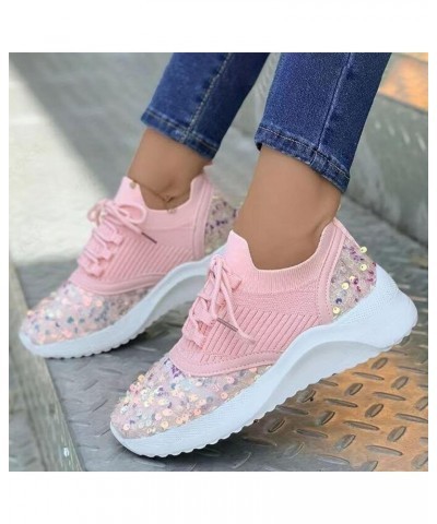 Running Sneakers丨Womens Halloween Themed Shoes, Running Sport Shoes Comfort Tennis Walking Sneakers Pink $15.05 Athletic Shoes