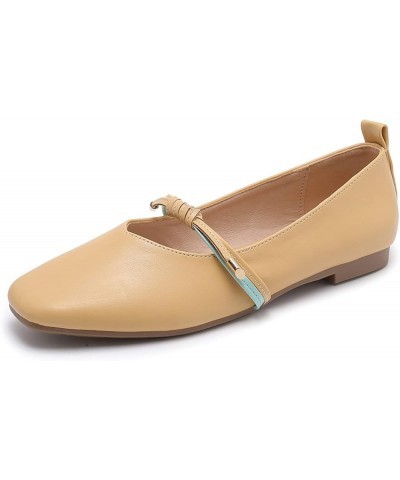 Women Ballerinas, Dolly Shoes Comfortable and Simple Perfect for Leisure, Office Work, School, Indoor, Outdoor, Walking,Flesh...