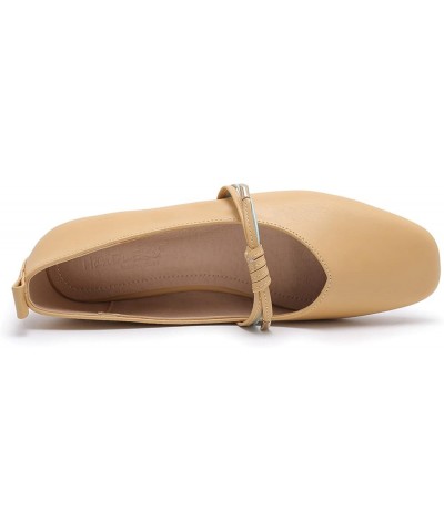 Women Ballerinas, Dolly Shoes Comfortable and Simple Perfect for Leisure, Office Work, School, Indoor, Outdoor, Walking,Flesh...