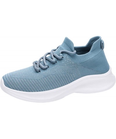 Women Sneakers Fashionable Simple and Solid Color The New Pattern Summer Mesh Breathable Comfortable Sneaker Women Shoes Blue...