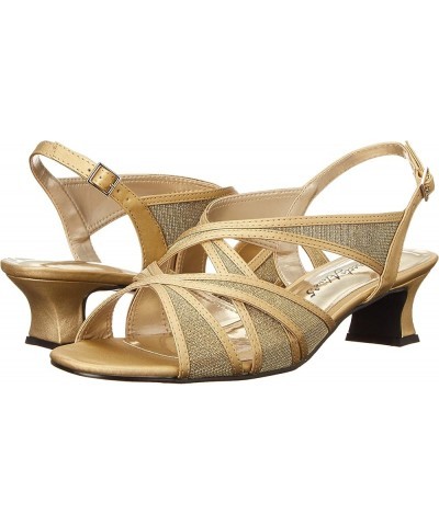 Womens Tristen Mesh Inset Dress Sandals Gold-glitter $30.10 Sandals