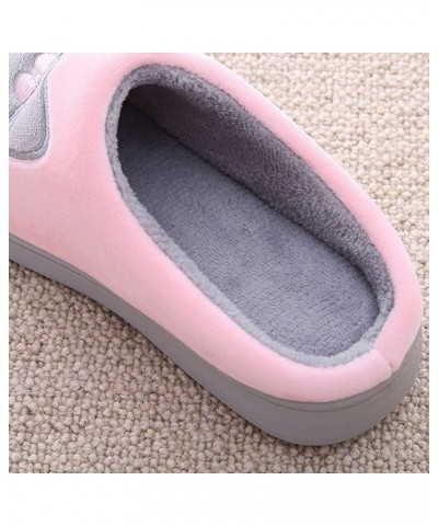 Womens House Slipper Women Winter Home Slippers Cat Warm Indoors Bedroom Womans Slippers Pink $10.78 Slippers