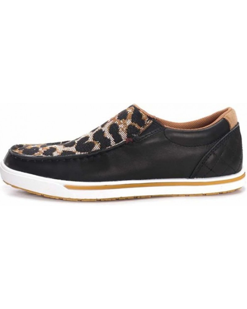 Women's Slip-On Kicks, Black & Cheetah, 8 M $37.78 Loafers & Slip-Ons