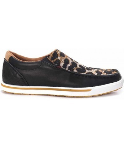 Women's Slip-On Kicks, Black & Cheetah, 8 M $37.78 Loafers & Slip-Ons