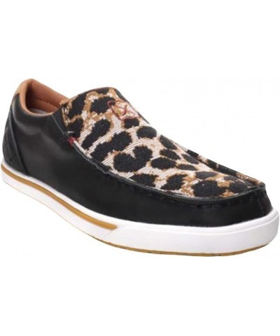 Women's Slip-On Kicks, Black & Cheetah, 8 M $37.78 Loafers & Slip-Ons