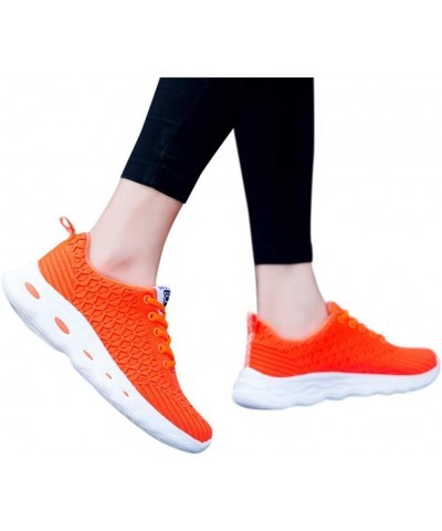 Canvas Sneakers Slip On 2022, Sneakers for Women Slip on Flats Platform Shoes Slippers Breathable Walking Sneaker Orange $17....