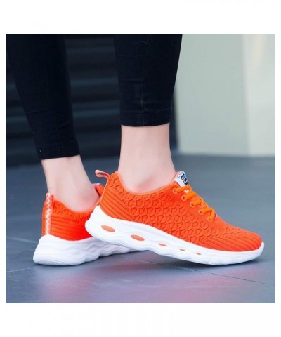 Canvas Sneakers Slip On 2022, Sneakers for Women Slip on Flats Platform Shoes Slippers Breathable Walking Sneaker Orange $17....