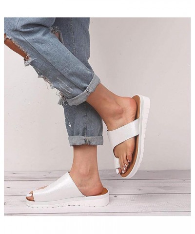 Sandals Wedges Slippers Women Faux Leather Ladies Wedges Flatforms Peep Toe Casual Comfort Adjustable Sandals Casual Women's ...