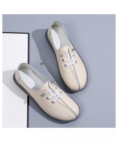 Women Shoes Cow Tendons Soft Soled Women Shoes Cow Leather Single Shoes Soft Leather Flat Womens Shoes Casual A $19.79 Flats