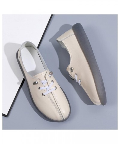 Women Shoes Cow Tendons Soft Soled Women Shoes Cow Leather Single Shoes Soft Leather Flat Womens Shoes Casual A $19.79 Flats