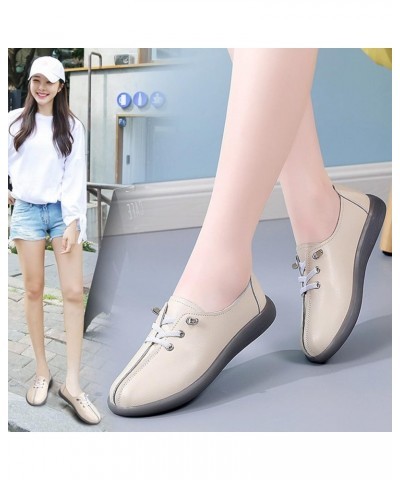 Women Shoes Cow Tendons Soft Soled Women Shoes Cow Leather Single Shoes Soft Leather Flat Womens Shoes Casual A $19.79 Flats