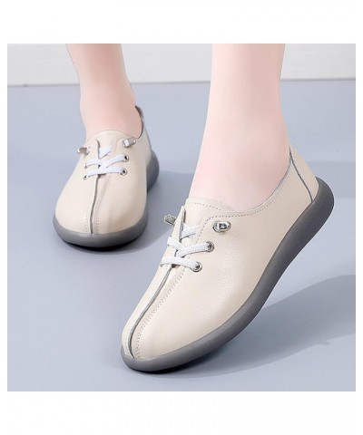 Women Shoes Cow Tendons Soft Soled Women Shoes Cow Leather Single Shoes Soft Leather Flat Womens Shoes Casual A $19.79 Flats