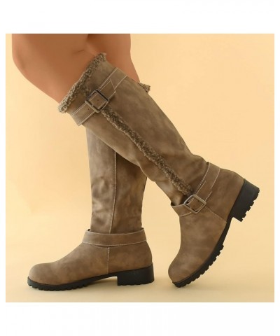 White Platform Boots Square Toe Cowboy Boots for Women Platform Boots Women'S Lace-Up Combat Boot 1-khaki $32.24 Boots