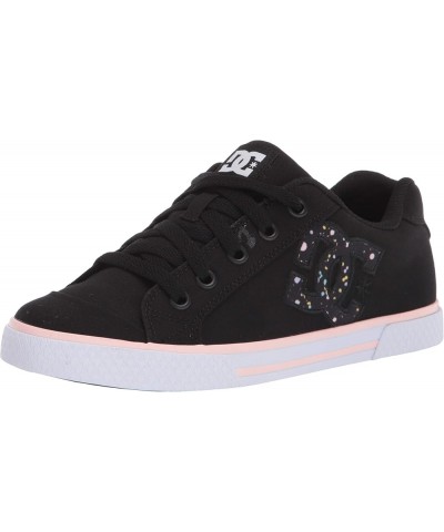 Women's Chelsea Low Top Casual Skate Shoe Black/Splatter $32.97 Athletic Shoes