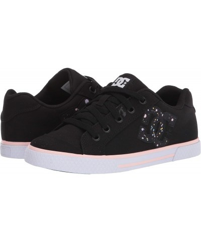 Women's Chelsea Low Top Casual Skate Shoe Black/Splatter $32.97 Athletic Shoes