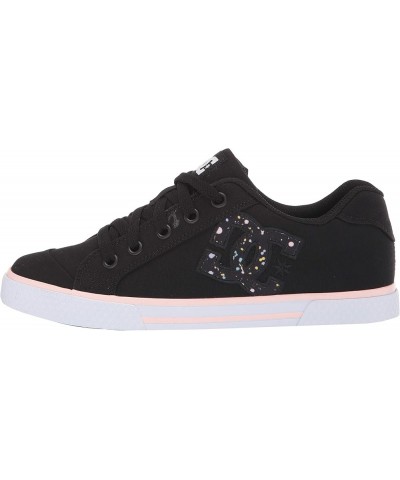 Women's Chelsea Low Top Casual Skate Shoe Black/Splatter $32.97 Athletic Shoes