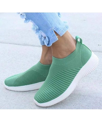 Women Outdoor Mesh Shoes Casual Slip On Comfortable Soles Running Sports Shoes Womens Running Sneakers Wpacwp2 (White, 7.5) 7...