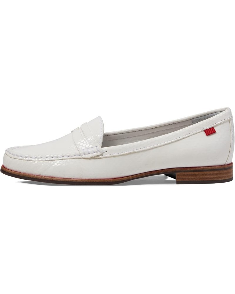 Women's East Village Loafer White Snake $49.33 Loafers & Slip-Ons