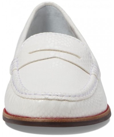 Women's East Village Loafer White Snake $49.33 Loafers & Slip-Ons